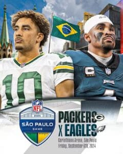 gkzlbrsb0aapdro-240x300 História em Campo: NFL Realiza Seu Primeiro Jogo no Brasil com Green Bay Packers e Philadelphia Eagles na Neo Química Arena